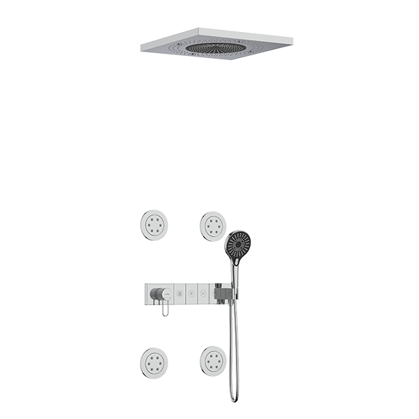 4-function concealed control valve-24" Three function shower-The side spray showers