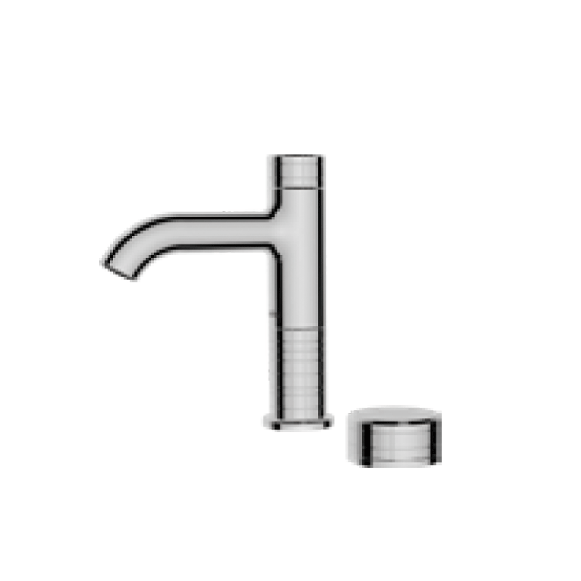 2-hole basin mixer Chrome